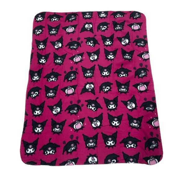 Bad Kuromi Doll Hugger & 40"x50" & Fleece Throw Blanket - Picture 4 of 6